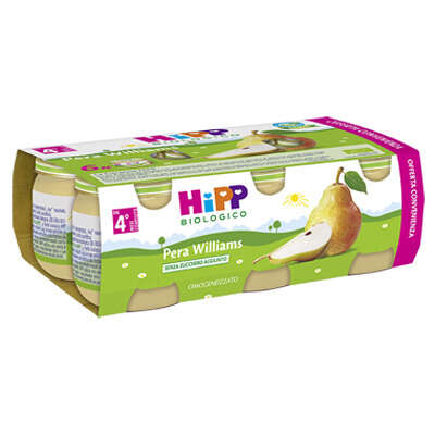 Hipp - Bio omogeneizzato pera williams 6x80 g