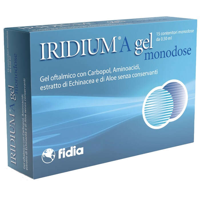 Iridium - A gel oftalmico monodose 15 contenitori da 0,50 ml