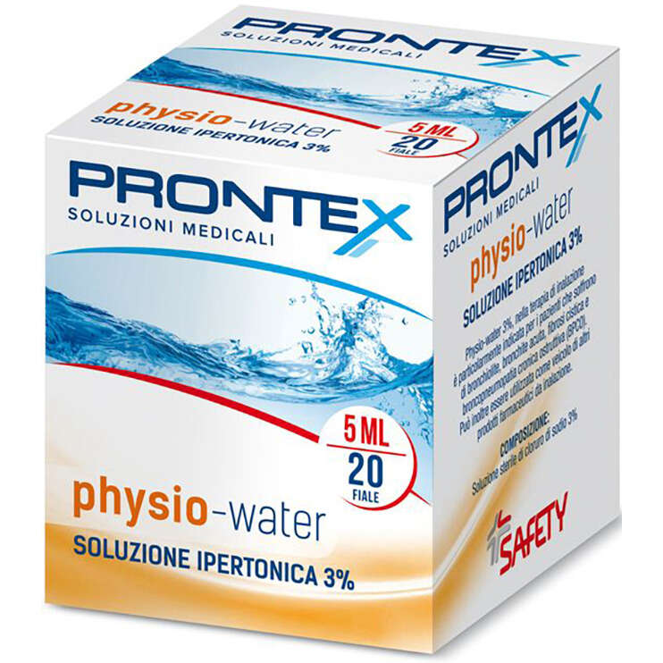 Safety - Physio-water soluzione ipertonica 20 fiale 5 ml