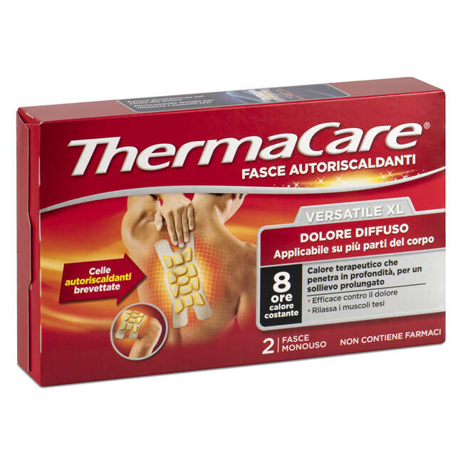Thermacare - Fascia autoriscaldante versatile  xl 2 pezzi