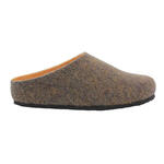 Bionatura - 11 wool uomo imbottito in pelle scamosciata feltro double blu/giallo ciabatta uomo 44