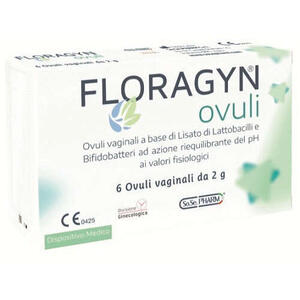 Floragyn - Ovuli vaginali a base di lattobacilli lisati  ovuli 2 g 6 pezzi
