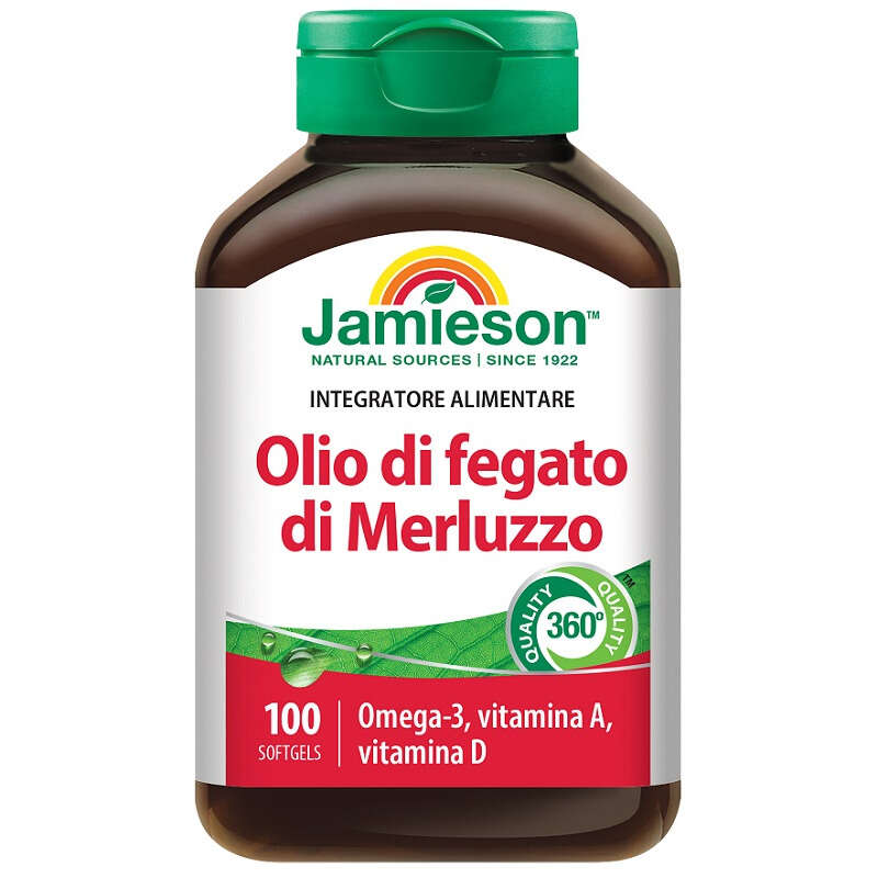 Biovita - Jamieson olio di fegato di merluzzo 100 perle