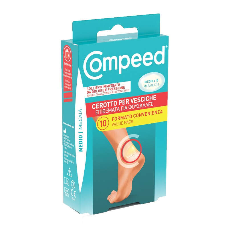 Compeed - Cerotti  per vesciche medio 10 pezzi carton