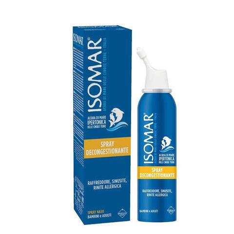Isomar - Naso chiuso soluzione acqua di mare ipertonica per decongestione naso chiuso 50 ml