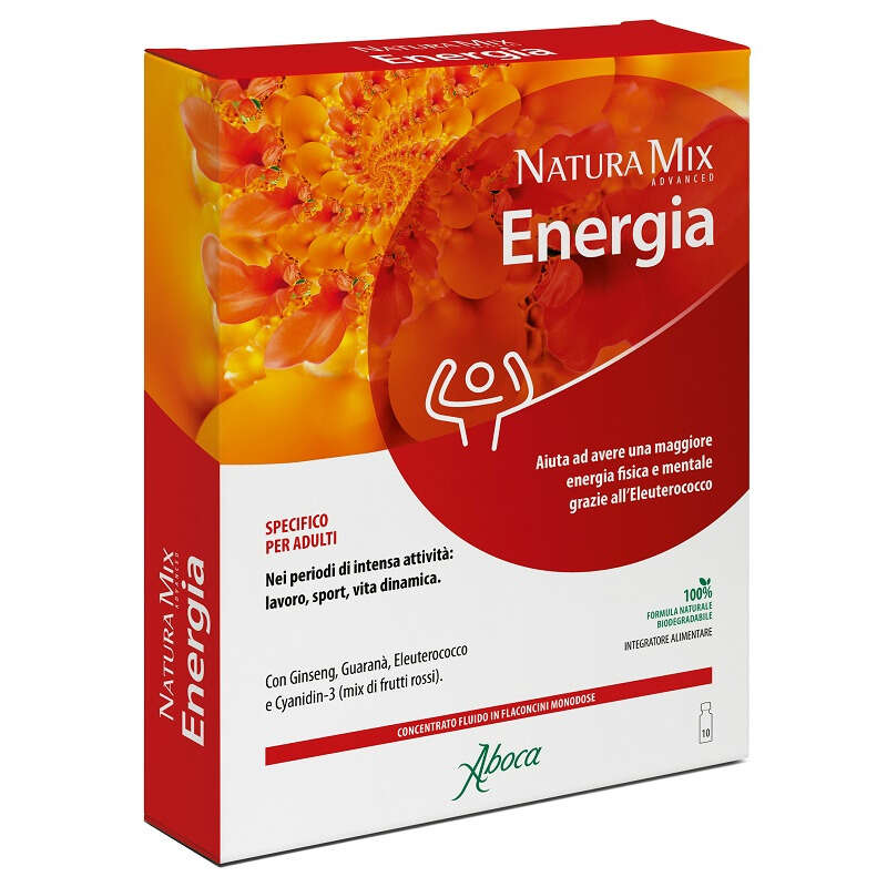 Aboca - Natura mix advanced energia 10 flaconcini da 15 g