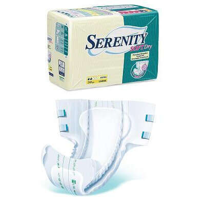 Serenity - Pannolone per incontinenza  softdry formato extra taglia large 30 pezzi