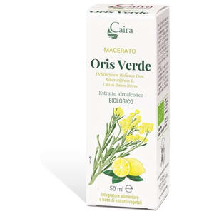 Macerato oris verde helichrysum italicum don. ribes nigrum l. citrus limon burm. - Caira oris verde macerato idroalcolico gocce 50 ml