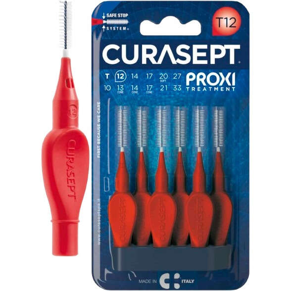 Curasept - Proxi t12 rosso/red 6 pezzi