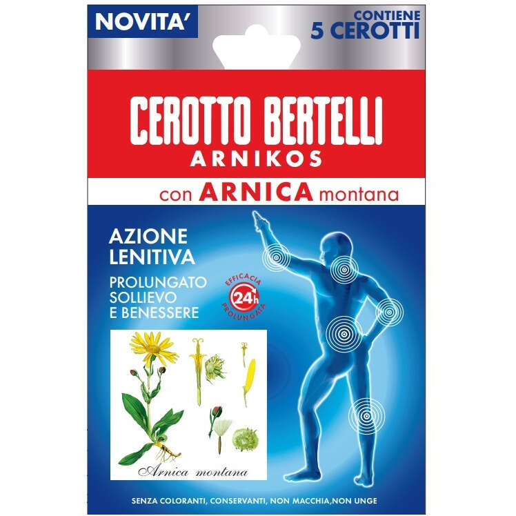 Dr bertelli - Bertelli cerotto arnikos con arnica montana 5 pezzi