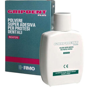 Gripdent - Plus polvere super adesiva per protesi dentali 40 g