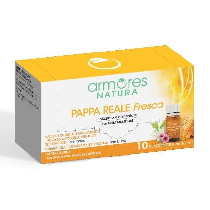 Armores - Pappa reale fresca 10 flaconcini da 10 ml