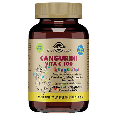 Solgar - Cangurini vita c 100 90 tavolette masticabili