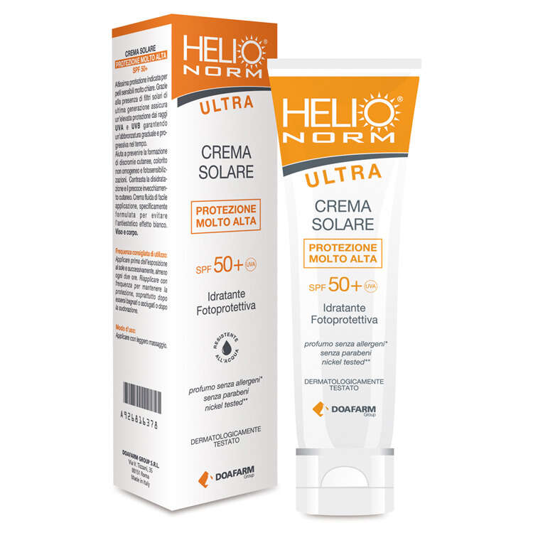 Ultra crema solare - Helio norm  SPF 50+ 100 ml