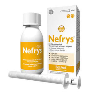 Innovet - Nefrys veg 100 100 ml con siringa dosatrice alimento complementare per cani e gatti