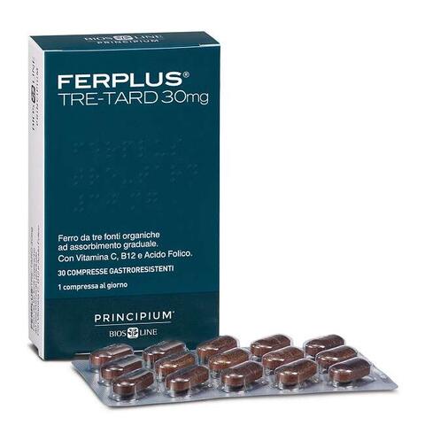 Principium - Ferplus tre retard 30mg 30 compresse gastroresistenti