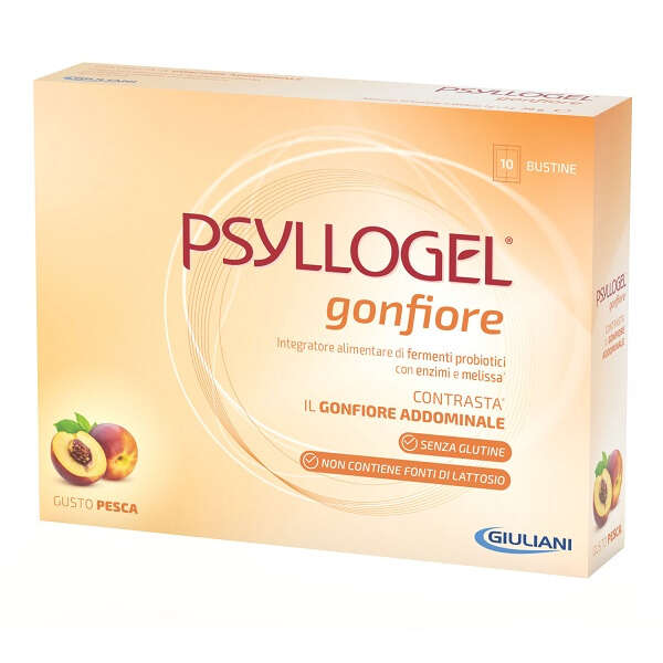 Psyllogel - Gonfiore pesca 10 bustine