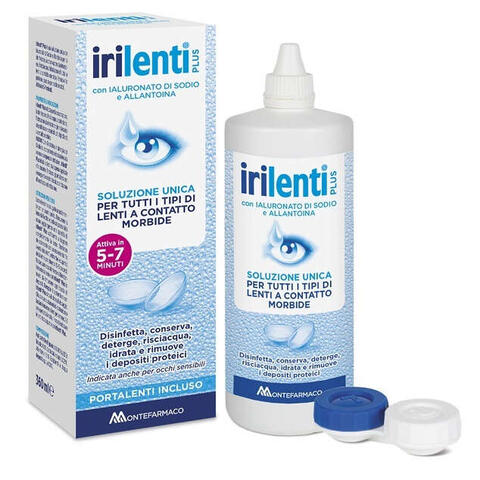 Irilenti plus - Soluzione unica per lenti a contatto irilenti 360 ml + portalenti