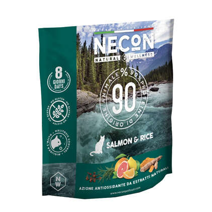 Necon pet food - Natural wellness adult salmon & rice 400 g