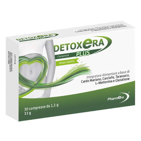 Pharmera - Detoxera plus integratore alimentare per stipsi e transito intestinale 30 compresse