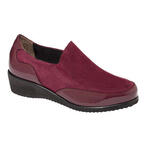 Madina - Scarpa  suede+patent leather w wine 37