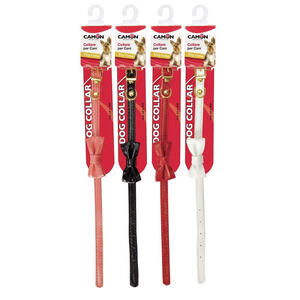 Camon - Collare in similpelle fiocco 10 x 280 mm