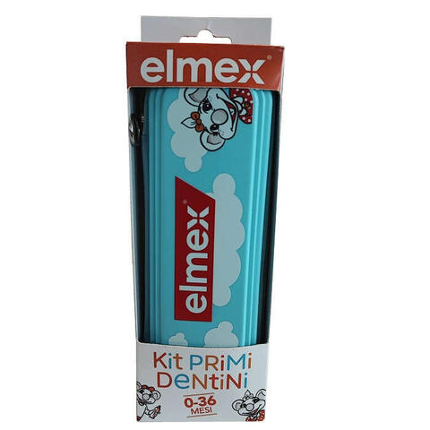 Elmex - Kit primi dentini 0-36 mesi 1  bimbi dentifricio 50 ml + 1  spazzolino bimbi educativo new 0-3 anni