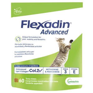 Flexadin advanced - Gatto tutte le taglie busta da 60 tavolette appetibili masticabili