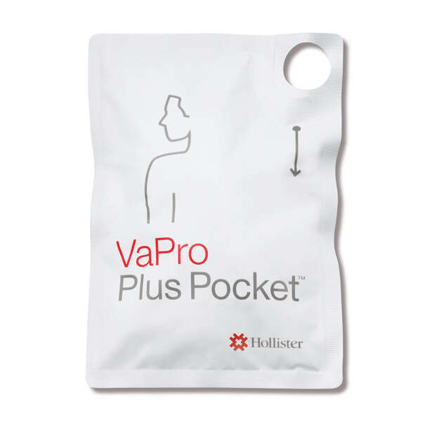 Hollister - Catetere intermittente vapro plus pocket no touch con sacca ch 12 30 pezzi