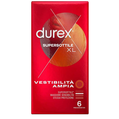 Durex - Profilattico  supersottile xl 6 pezzi