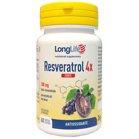 Longlife - Resveratrol 4x forte 60 capsule vegetali