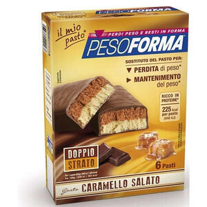 Pesoforma - Barretta al caramello salato 12 pezzi da 31 g