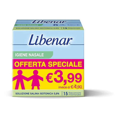 Libenar - Soluzione isotonica  15 flaconcini da 5 ml taglio prezzo