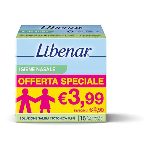 Libenar - Soluzione isotonica  15 flaconcini da 5 ml taglio prezzo