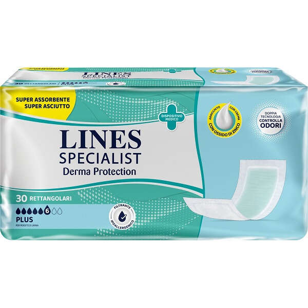 Specialist - Pannolone per incontinenza lines  derma rettangolare 30 pezzi
