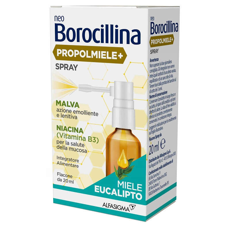 Neoborocillina - Propolmiele+ spray miele eucalipto 20 ml