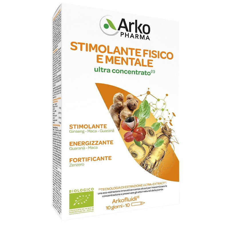 Arkofarm - Arkofluidi stimolante fisico mentale ultraconcentrato 10 fiale da 15 ml