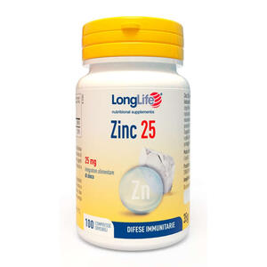 Longlife - Zinc 25 mg 100 compresse divisibili