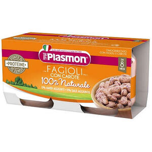 Plasmon - Omogeneizzato fagioli borlotti e carote 2x80 g
