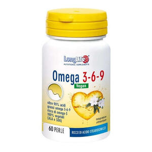 Longlife - Omega 3-6-9 vegan 750 mg 60 perle vegetali