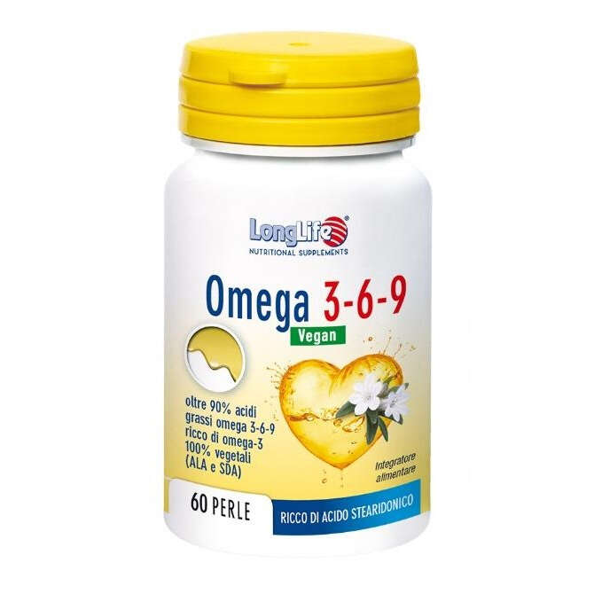 Longlife - Omega 3-6-9 vegan 750 mg 60 perle vegetali