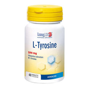 Longlife - L-tyrosine 60 tavolette rivestite da 1,2 g