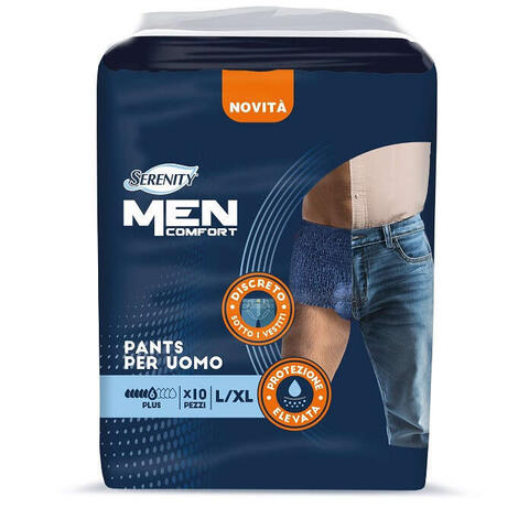 Serenity men - Pannolone a mutandina  comfort plus l/xl 10 pezzi