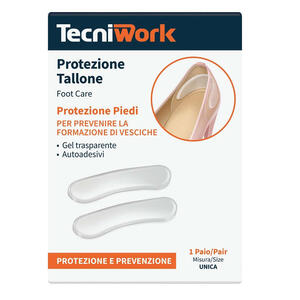 Tecniwork - Protezione invisibile tallone gel trasparente 1 paio