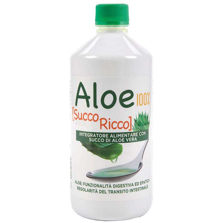 Aloe 100%(succoricco) - Aloe succo e polpa 100% 1 litro