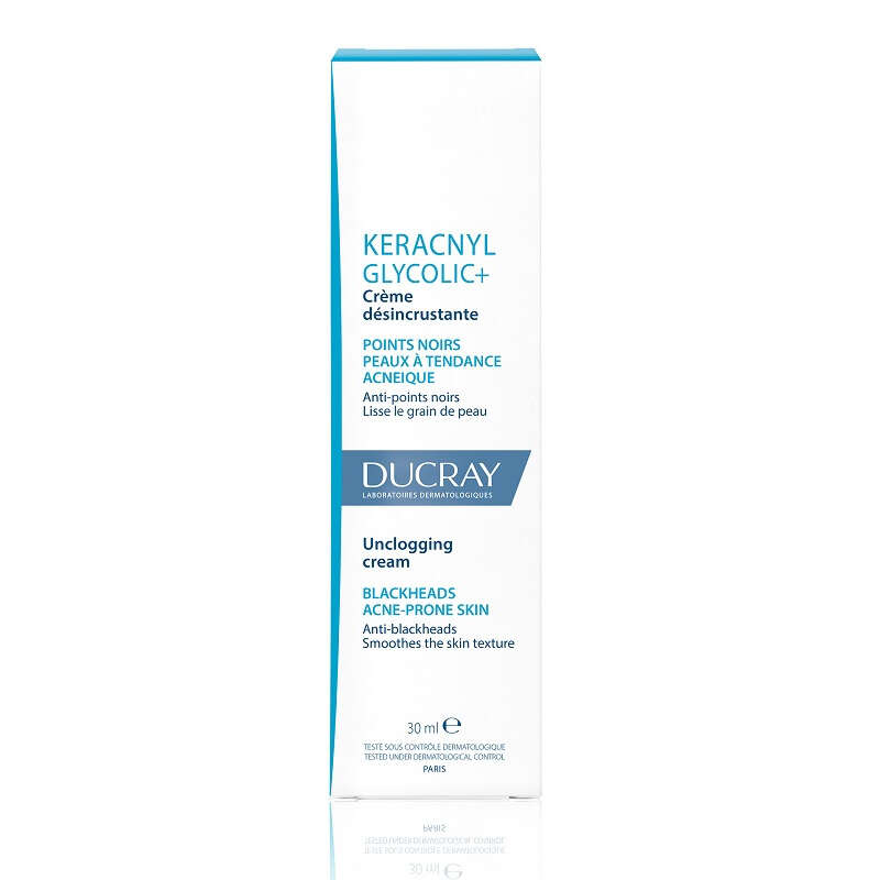 Ducray - Keracnyl glycolic+crema purificante 30 ml