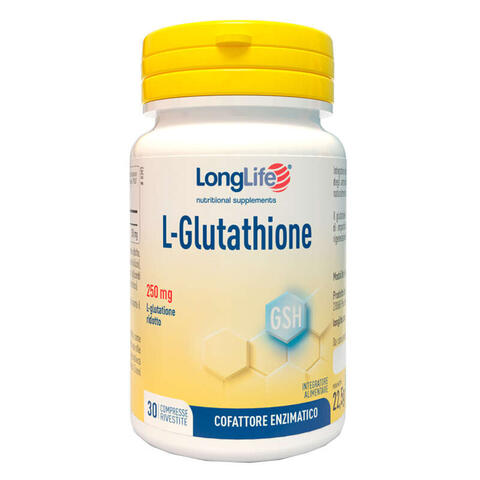 Longlife - L-glutathione 250 mg 30 compresse
