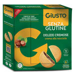 Giusto - Senza glutine delizie cremose al cacao nocciola 180 g