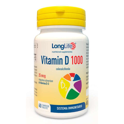 Longlife - Vitamin d 1000ui 60 compresse rivestite
