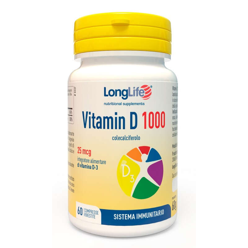 Longlife - Vitamin d 1000ui 60 compresse rivestite